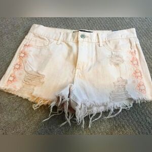 Hollister shorts disstressed light pink 9